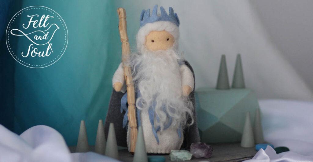 Felt and Soul Télkirály gyapjúfilc asztali báb